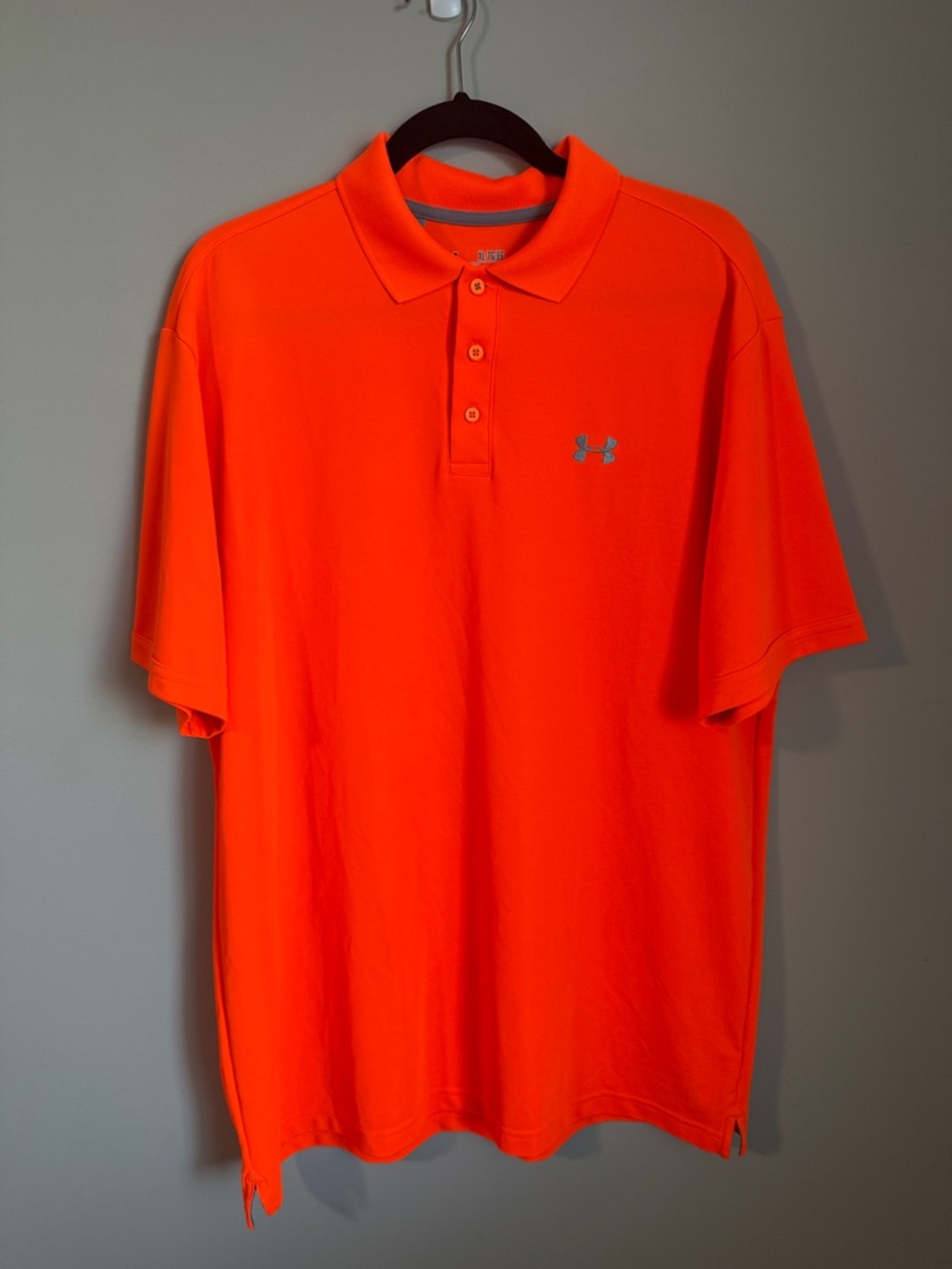 Under Armour Men’s Neon Orange Polo Shirt